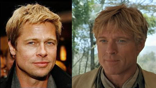 22. Brad Pitt y Robert Redford.