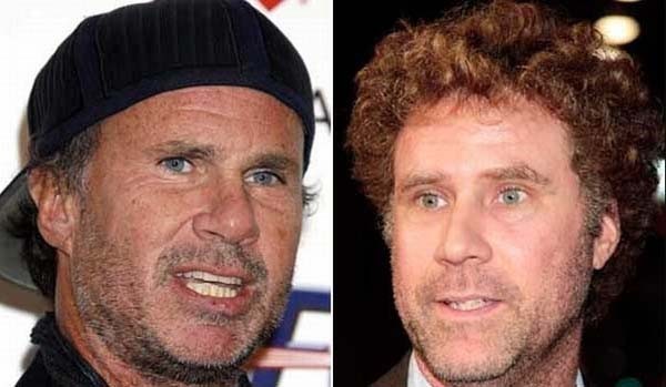 4. Chad Smith (Red Hot Chili Peppers) & Will Ferrell.