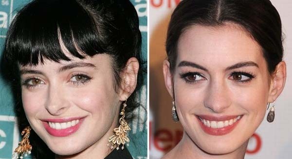 5. Krysten Ritter & Anne Hathaway.