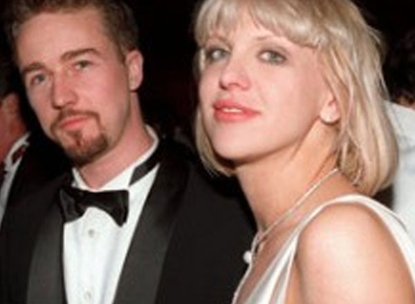 Edward Norton y Courtney Love