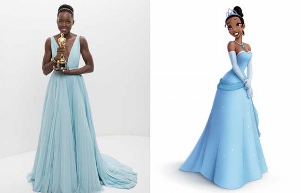 Lupita Nyong´o y Tiana de La Princesa y El Sapo