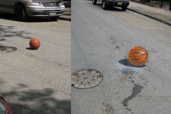 Una pelota de baloncesto