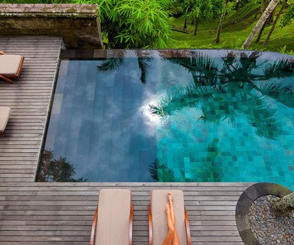 Una piscina en medio de la selva