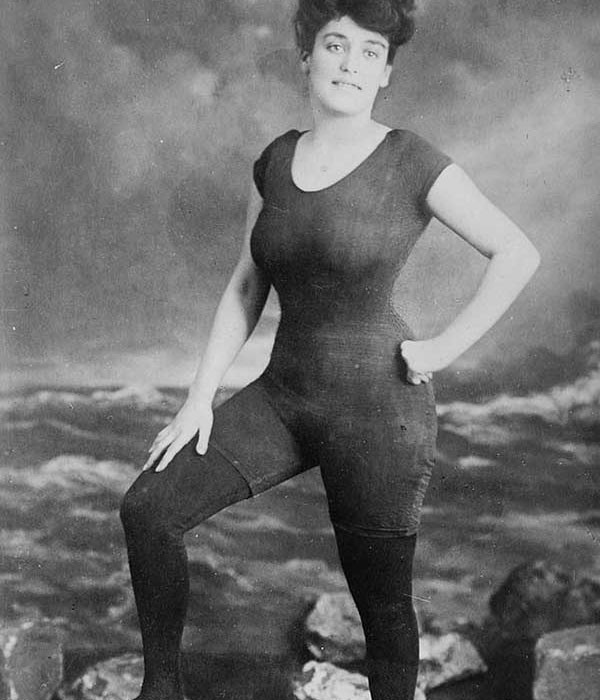 Annette Kellerman, la primera en posar en traje de baño