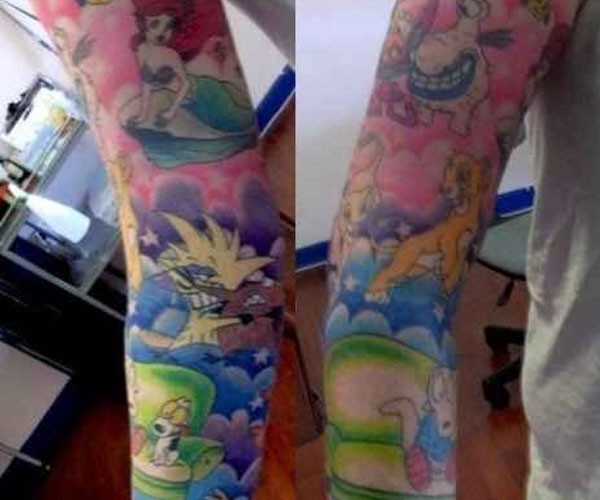 ¡Esto sí es un tatuaje de Nickelodeon!