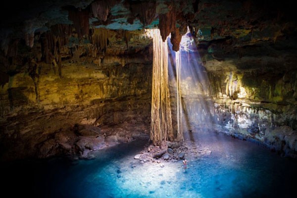 Cenotes de la península de Yucatán, México