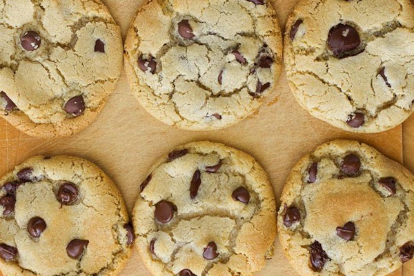 Galletas con chispas de chocolate