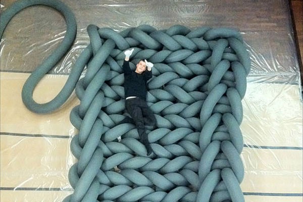 La cama de tejido