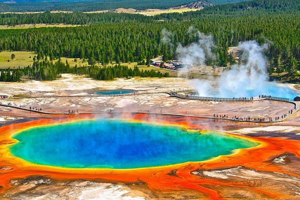 La gran fuente prismática, Estados Unidos