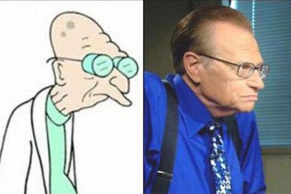 Larry King y el professor Farnsworth