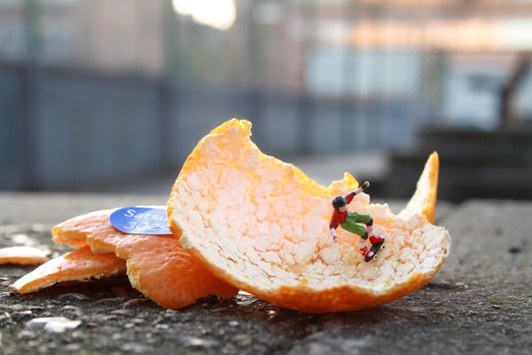 Patinando sobre naranjas