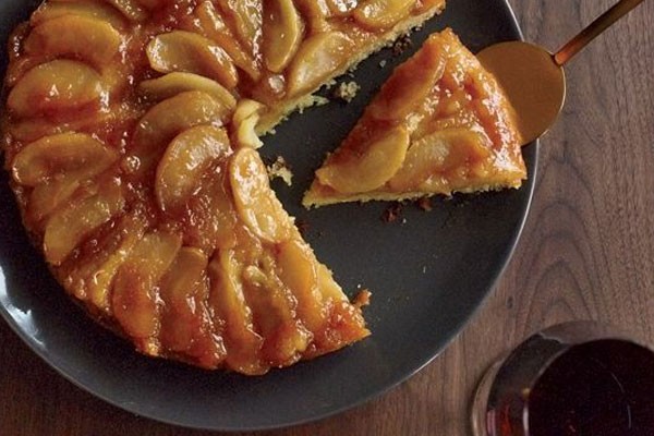 Tarta al revés de manzana