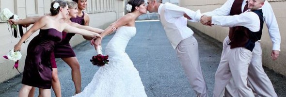 10 fotos originales tomadas en el día de la boda