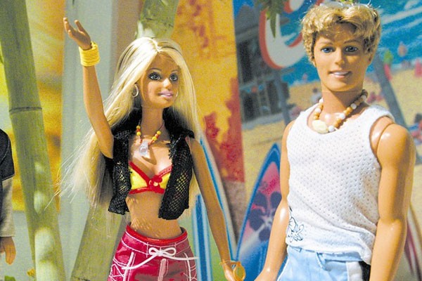 Barbie de novia con Blaine en 2004, cuando rompió con Ken