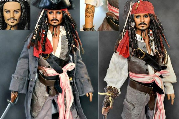 Capitán Sparrow de Piratas del Caribe