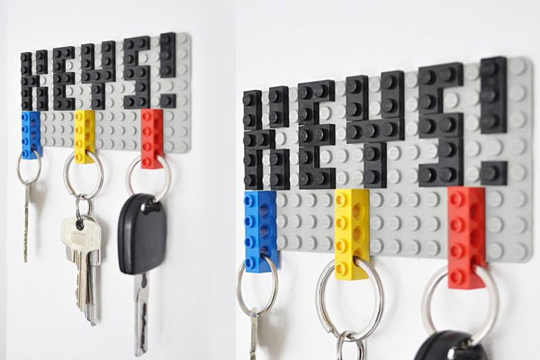 Colgador de llaves de Legos