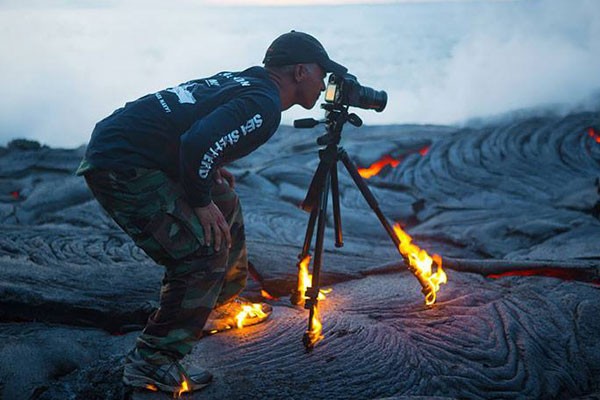 Incendíandose por una foto memorable