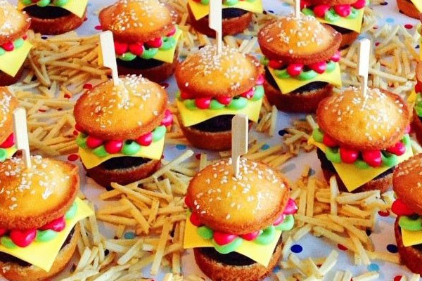 Hamburguesas de pastel