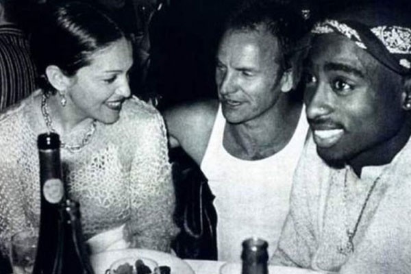 Madonna, Sting y Tupac Shakur