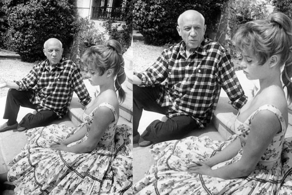 Pablo Picasso y Brigitte Bardot