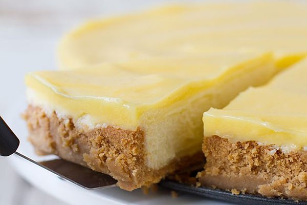 Pie de limón con base de galleta