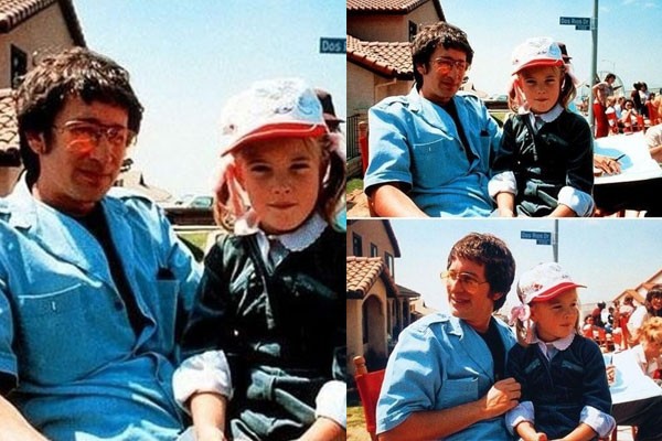 Steven Spielberg y Drew Barrymore