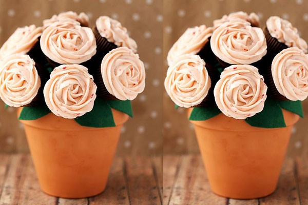 Un bouquet de cupcakes