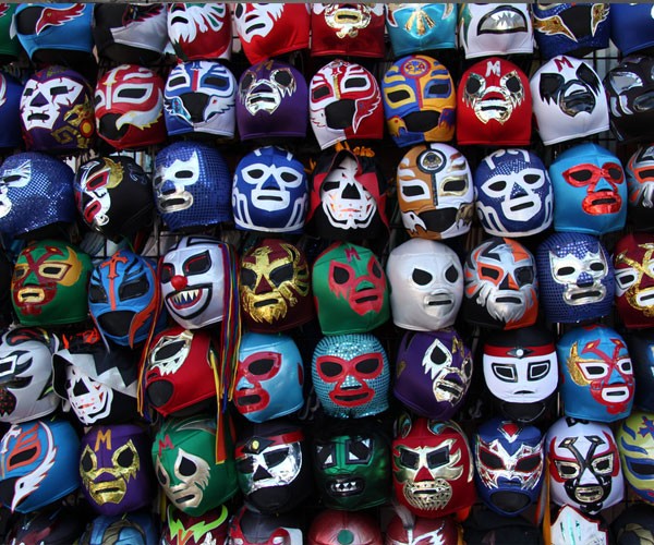 Las máscaras de lucha libre en la calle