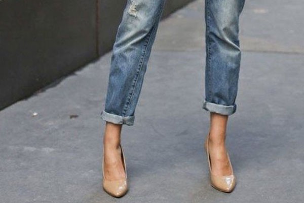 Utiliza zapatos en color nude