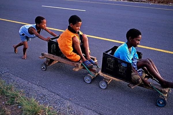 Haciendo carreras de tren en África