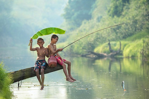 Pescando en Tailandia