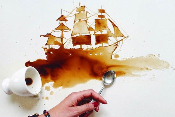 Un barco de café
