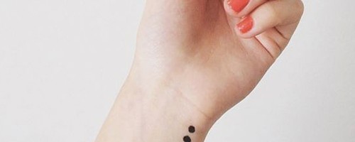 20 fotos de ideas de tatuajes usando punto y coma