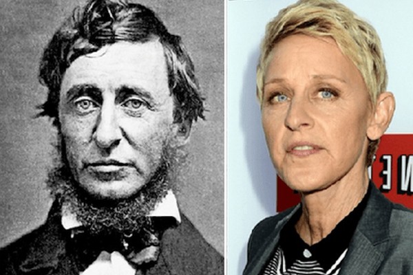 Ellen DeGeneres y Henry David Thoreau