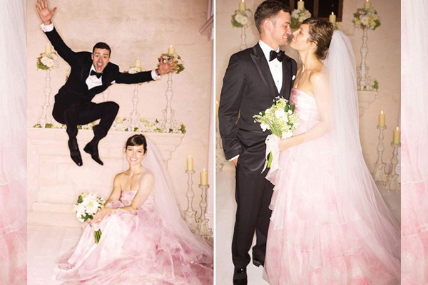 Jessica Biel en Giambattista Valli