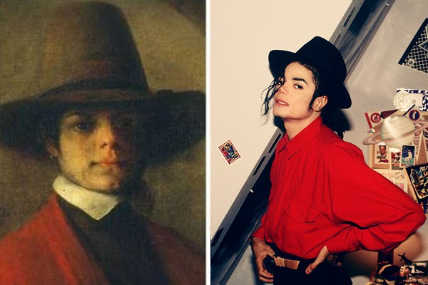 Michael Jackson y una pintura antigua