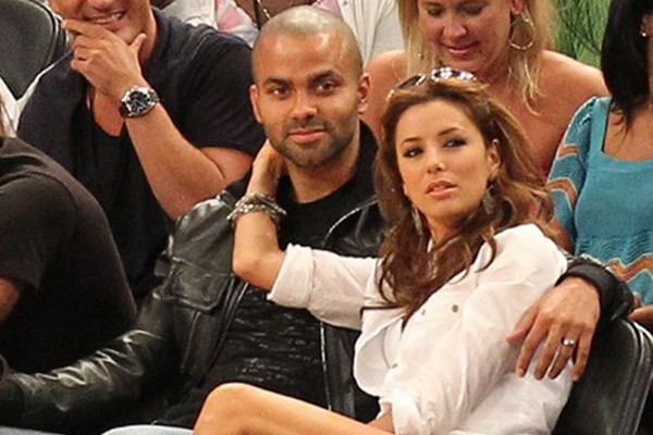 Tony Parker con la esposa de un amigo