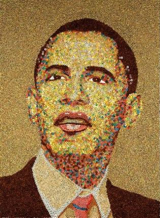 1. Un retrato de Barack Obama muy especial