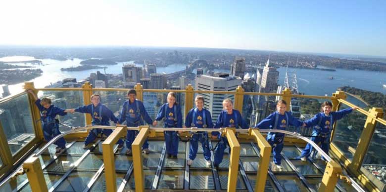 4. El skywalk de Sydney Tower, en Sydney (Australia)