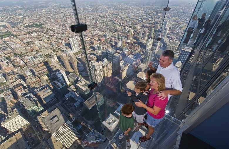 5. The Ledge, Willis Tower, en Chicago (Estados Unidos)