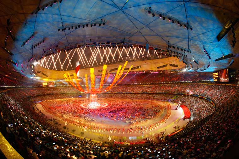 5. La apertura de los Juegos Olímpicos de Pekín (2008)