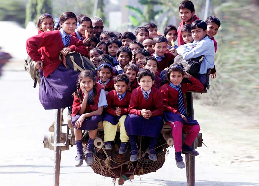 Como viajan para estudiar estos pequeños