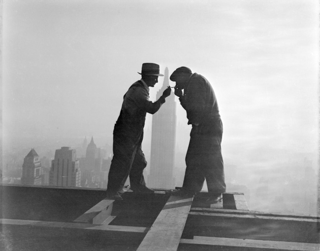 Durante la construcción del edificio RCA