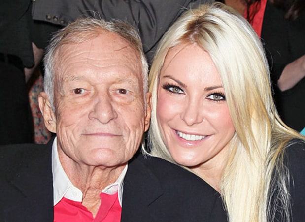 Hugh Hefner y Crystal Harris