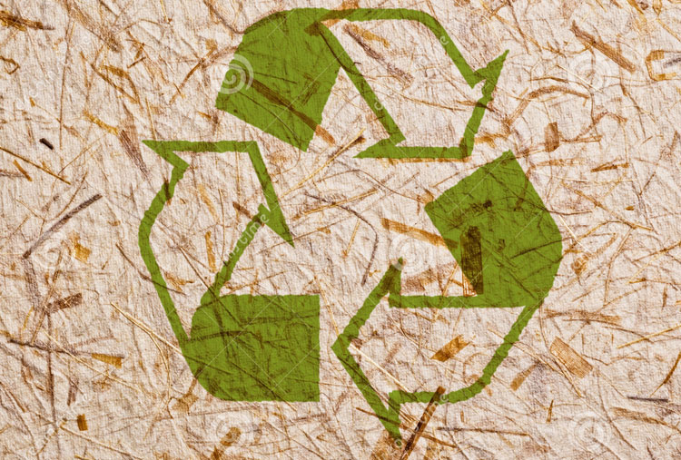 Utiliza papel reciclado