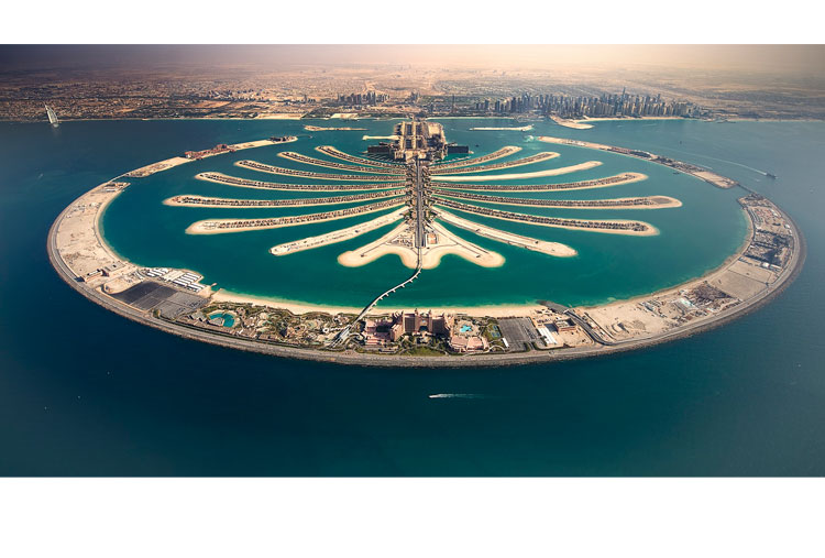 Isla artificial Palm Jumeirah, Emiratos Árabes Unidos