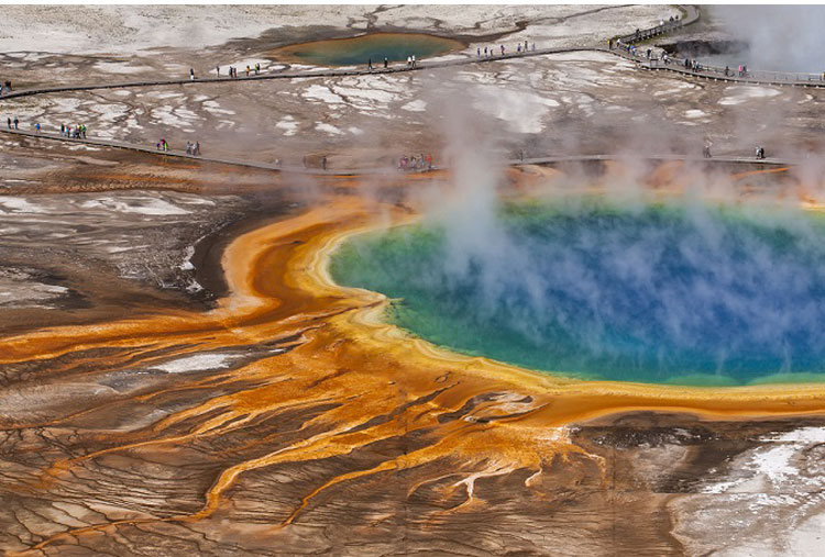 Grand Prismatic Spring, Parque Nacional de Yellowstone