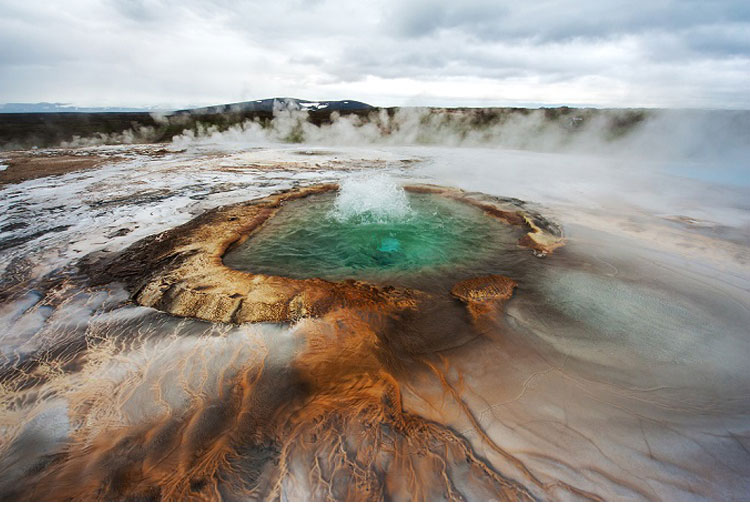 Las aguas termales de Hveravellir