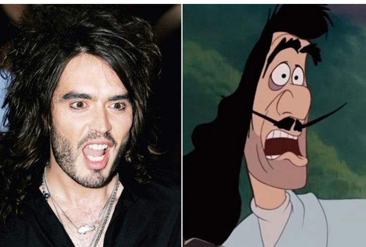 Russell Brand y Capitán Garfio