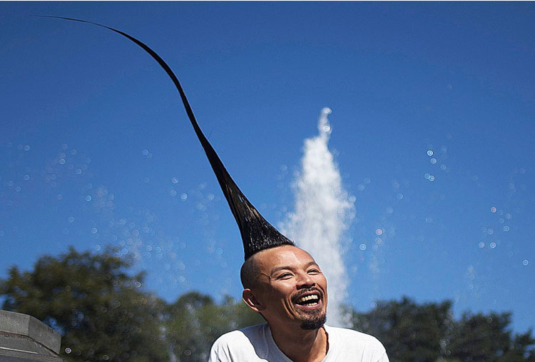 Un mohicano bastante original